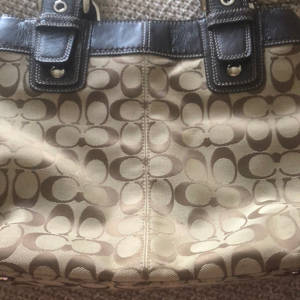 Coach handbag and scarf